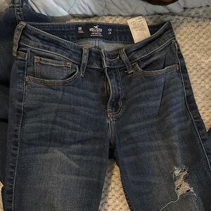 Hollister Women's Dark Blue flare jeans